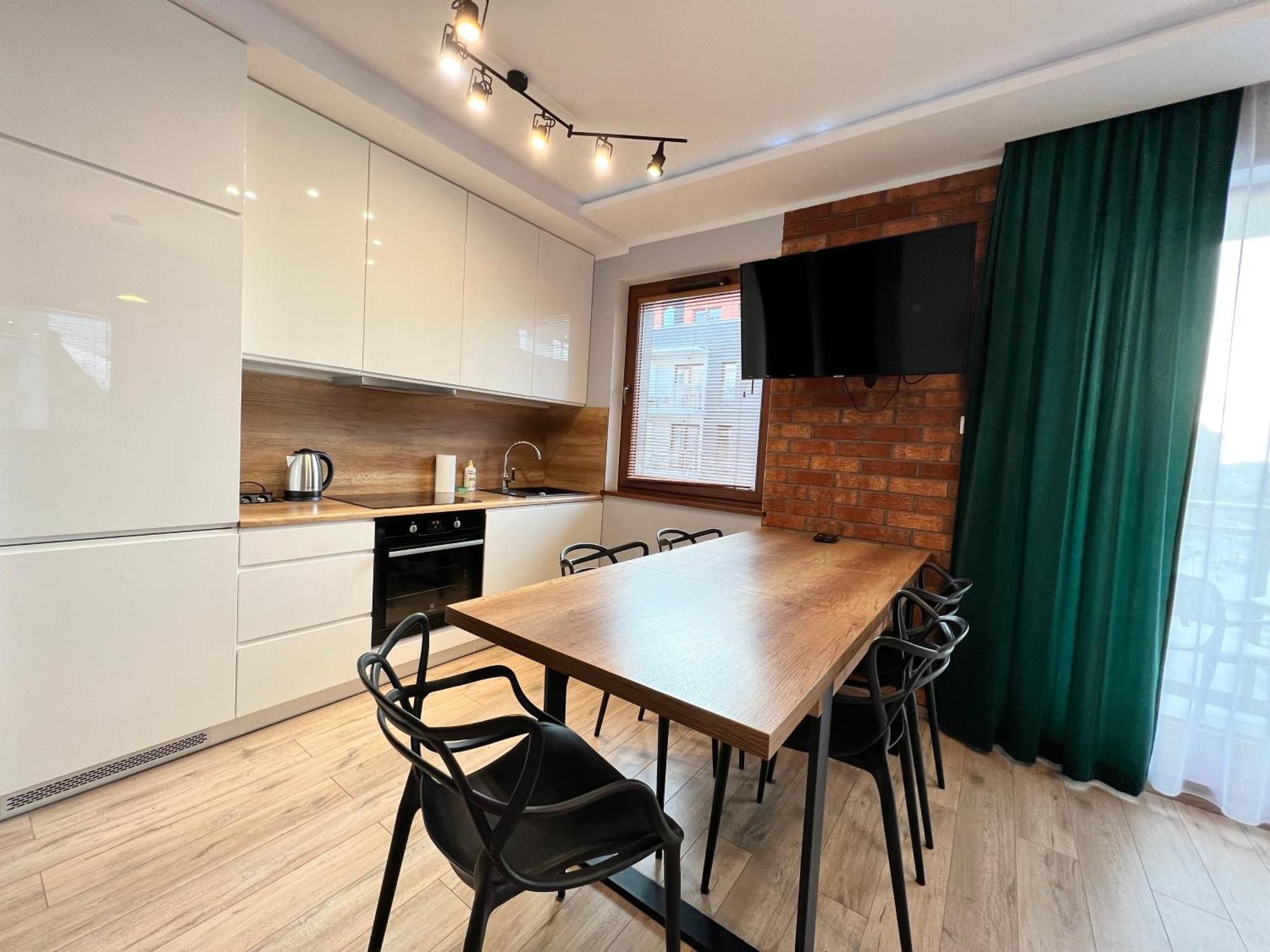 Stylish Apartment Oldtown Riverview Balcony Гданьск Экстерьер фото