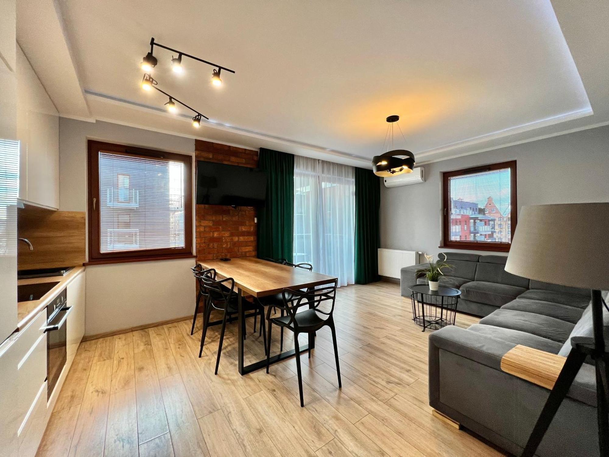 Stylish Apartment Oldtown Riverview Balcony Гданьск Экстерьер фото