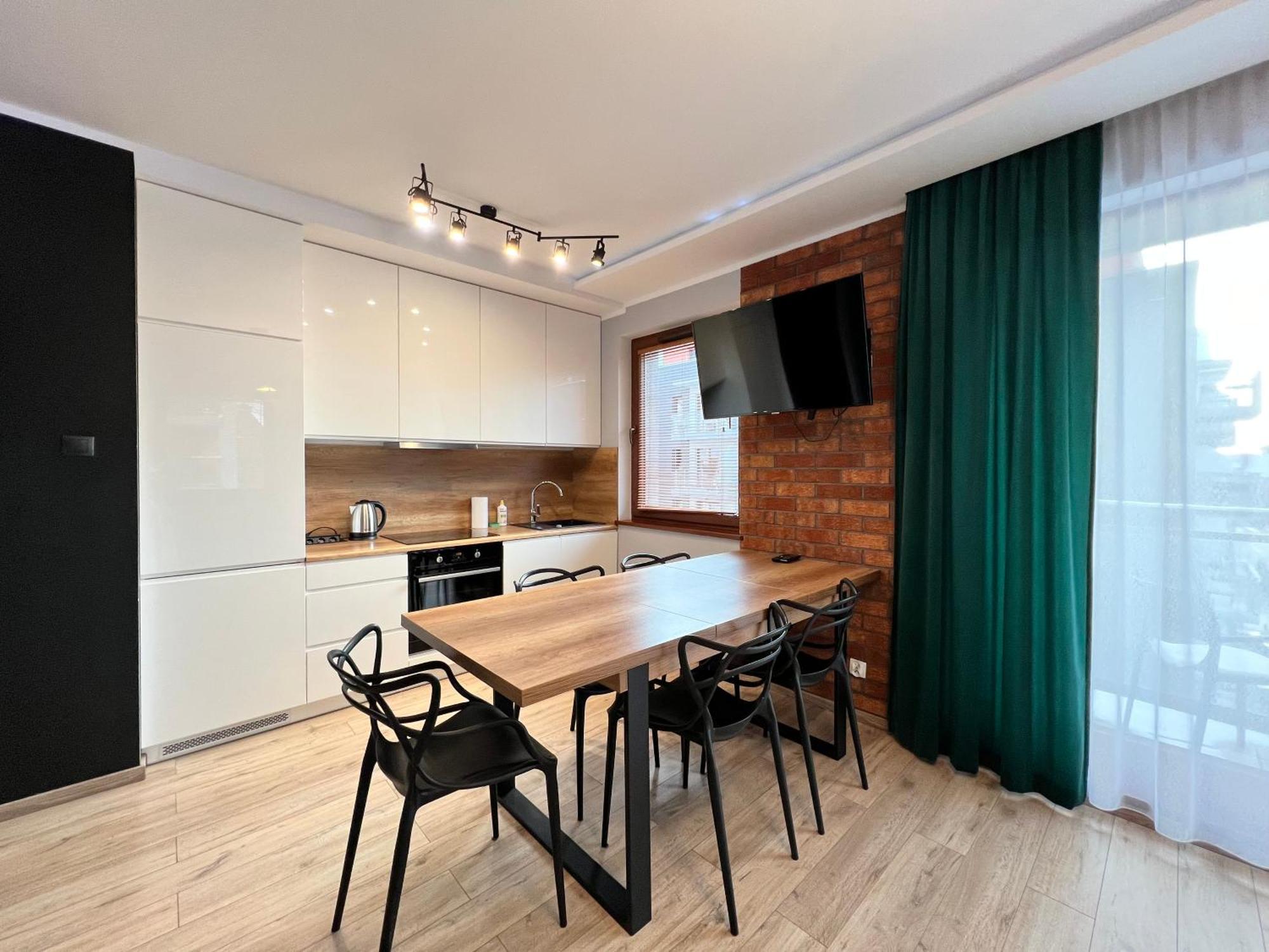 Stylish Apartment Oldtown Riverview Balcony Гданьск Экстерьер фото